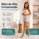 Meia de Alta Compressão com Zíper